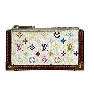 LOUIS VUITTON Pochette Cle M92655 Blanc Monogram Multicolore - CA0033 Coin Case